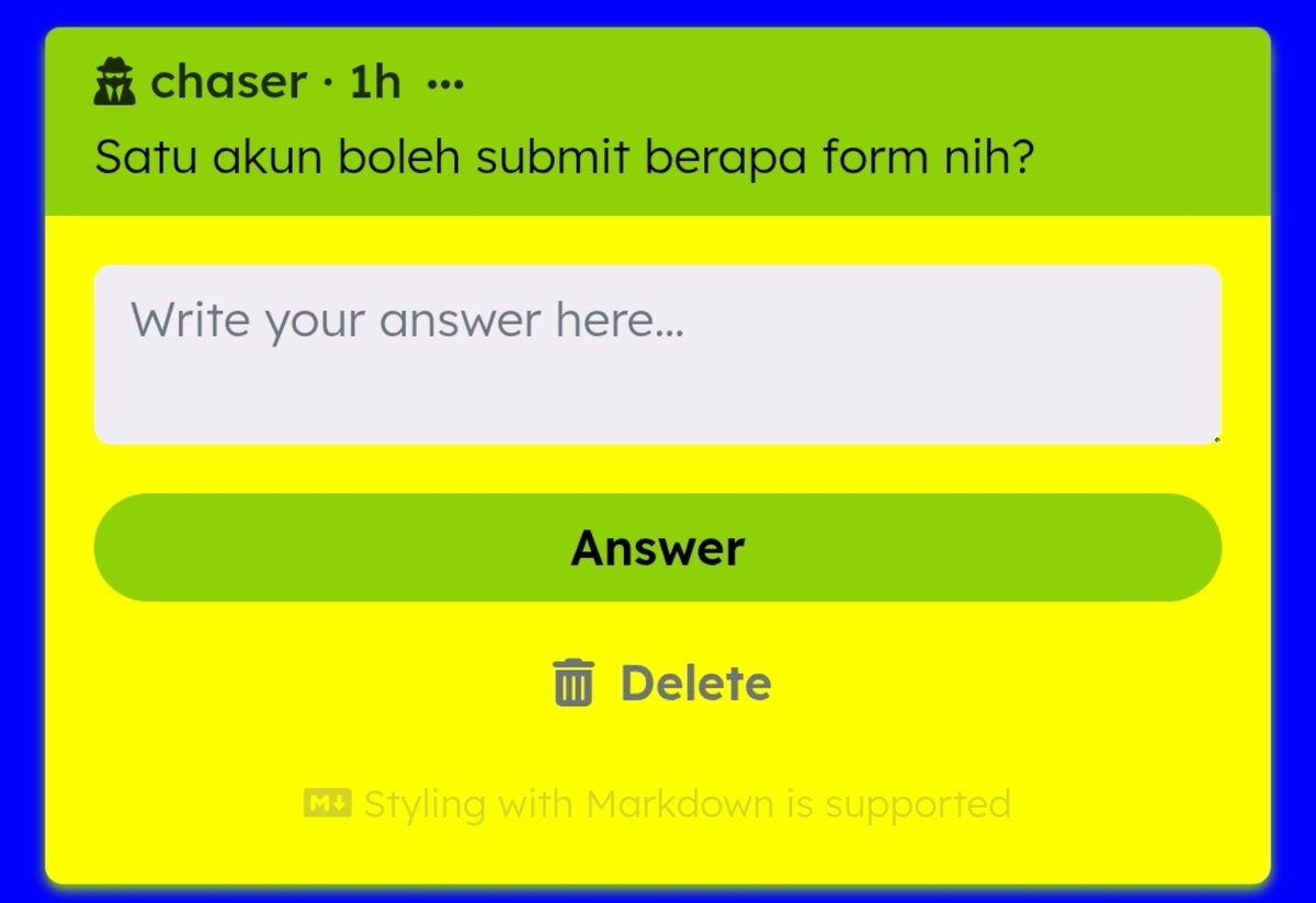 chasingthai's tweet photo. 1 akun 1 form yaa biar screeningnya tidak mabokss jadi kalo mau submit lebih dr 1 form make sure kamu juragan akun https://t.co/RHtUYXq3jl