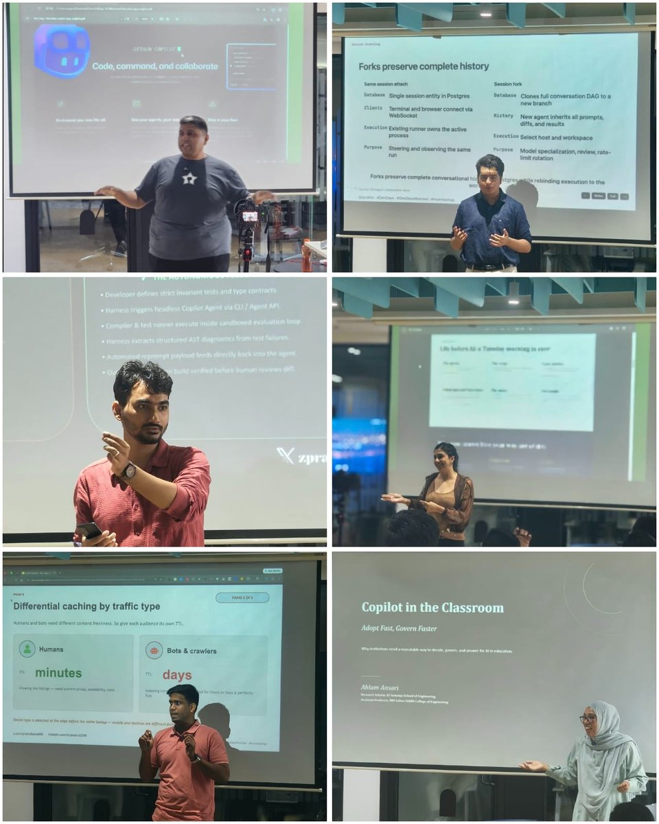 MeetiDoshi87205's tweet photo. Great learnings at #DevDaysMumbai @hackmum ! 🚀
The amazing speakers @AnxKhn @zpratikpathak @anshulbansal09 @ami_ganjawalla @augvcor https://t.co/ra2t6UAo6M