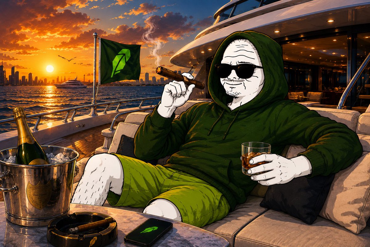Uncrobinhood's tweet photo. GM from the OG $UNC on Robinhood☕️

New day. Same mission.

Keep building. Keep burning. Keep putting Robinhood on notice. https://t.co/kDiYPoPEZR