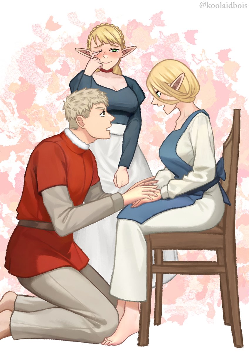 koolaidbois's tweet photo. "Miss Donato, I promise to make Marcille happy"
Laicille commission for Sergio
#DungeonMeshi #Laios #Marcille #Laicille https://t.co/ziwwgVYSYd