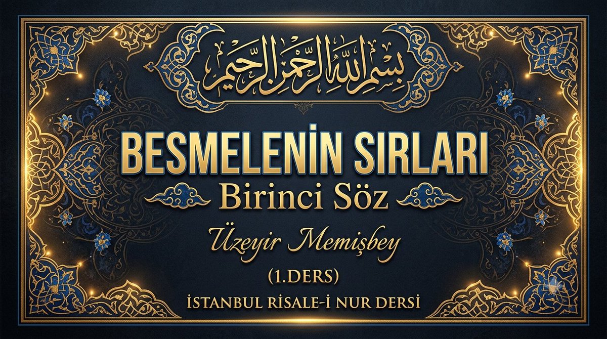 HurAsyaTV's tweet photo. “Besmelenin Sırları – Birinci Söz”

Üzeyir Memişbey / İSTANBUL RİSALE-İ NUR DERSİ (1.DERS) – her cumartesi 20:00 canlı yayın
🍀
HÜR ASYA TV https://t.co/D1qumSe13V
HÜR ASYA HABER https://t.co/w5SYPTjLcq https://t.co/wjRz6yuQt9