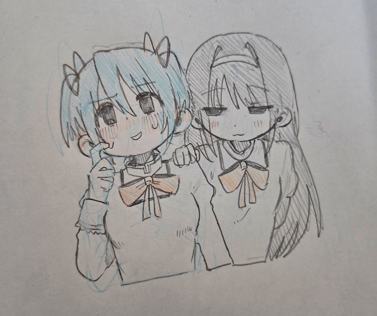 kaa_1016's tweet photo. ほむさや 落書き https://t.co/LaUfyKZCrj