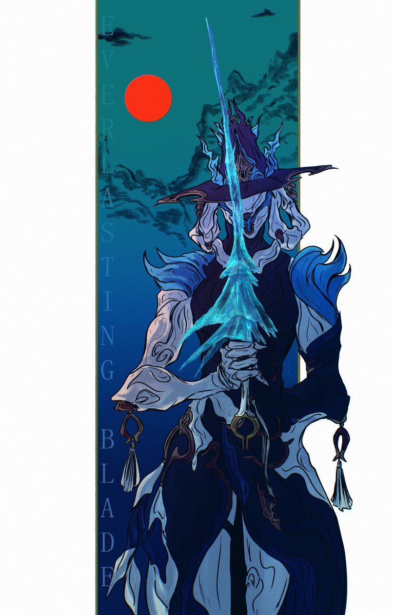 morimhe's tweet photo. Everlasting Blade, Narin ❄️ 
#warframe #warframefanart #tennocreate https://t.co/nVmgptQDIv