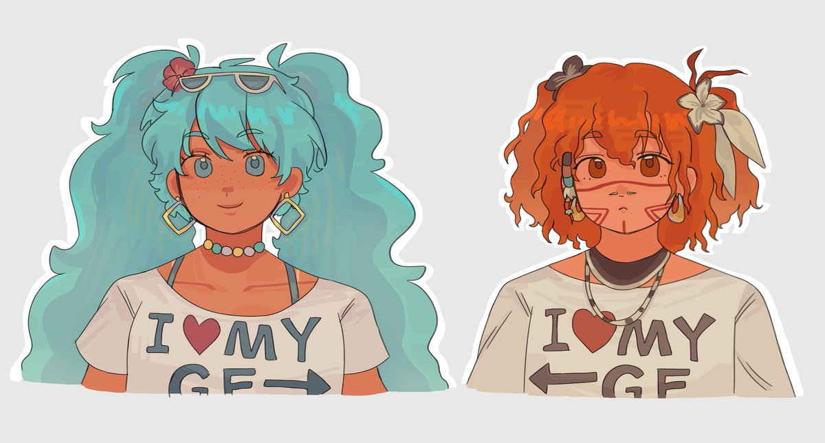 Caolvchong149's tweet photo. Brazilian miku and hers indígenas wife🩵🧡

#Miku #AdachiRei #初音ミク #足立レイ #VOCALOID #UTAU https://t.co/n2KRTP87Fg