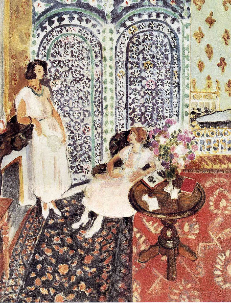 LuizSantosMusic's tweet photo. HENRI MATISSE - 'Moorish Screen' - 1921 
91x74cm oil/canvas
Philadelphia Museum of Art, Philadelphia, PA, USA
#art #arts #finearts https://t.co/asEGtoAW9U