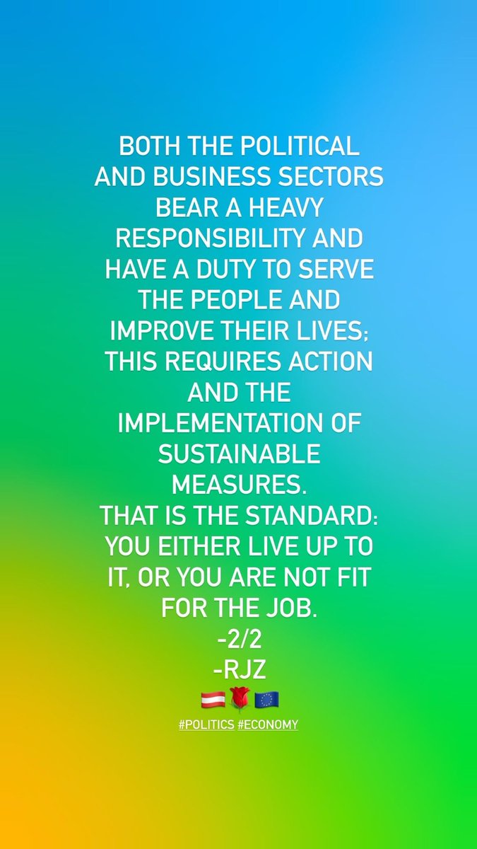 RichardZoicas's tweet photo. Politics &amp; Economy!

-RJZ
🇦🇹🌹🇪🇺

#Poltics #Economy #Business #Values #Attitude #Mindset #Standards #Highlevel #Development #Improvement #Leadership https://t.co/i5VDCIbU2Z
