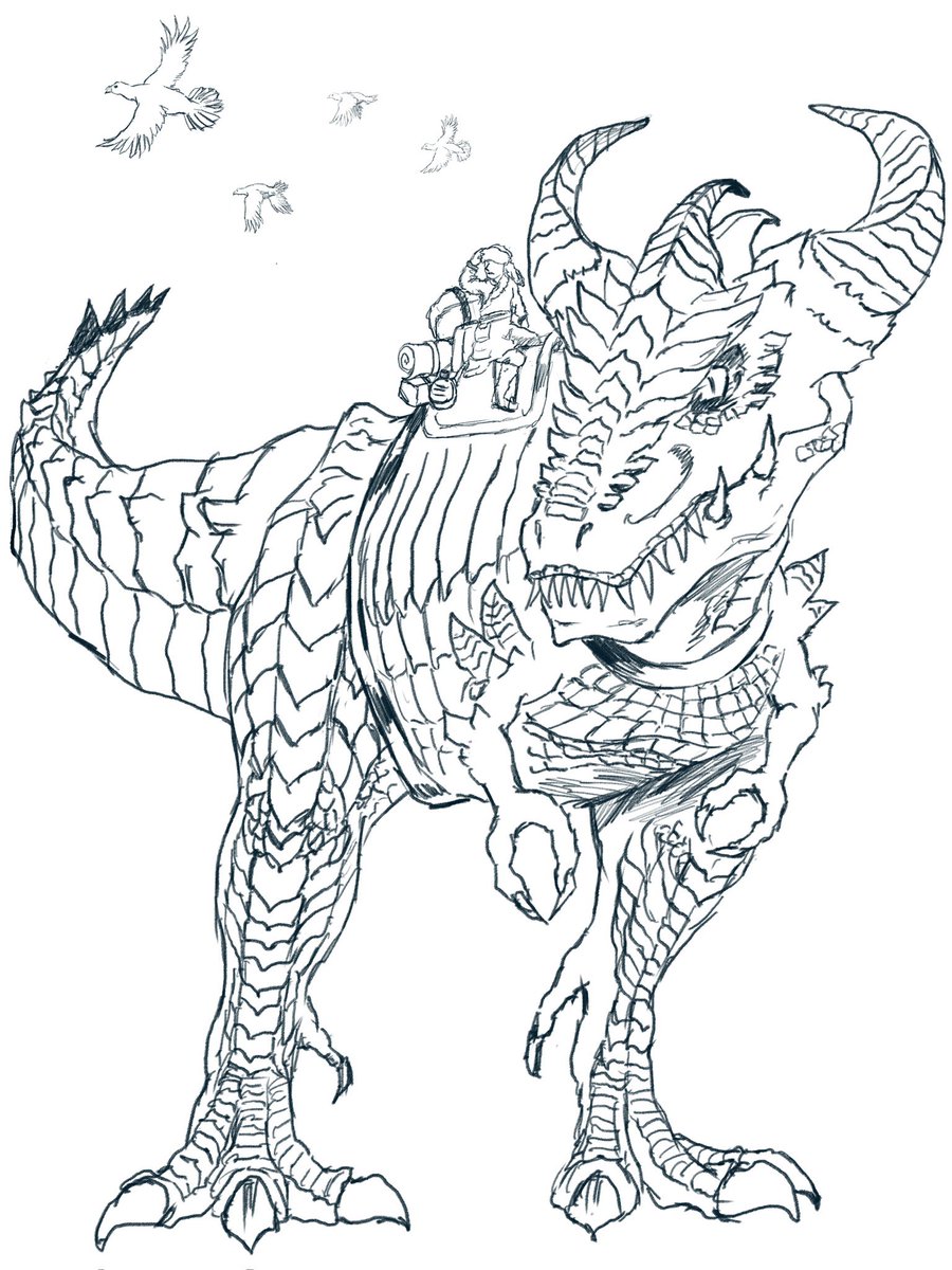 ArtOfDsK's tweet photo. Rough sketch → Line art → Coloring in progress https://t.co/pTfTz47FDx