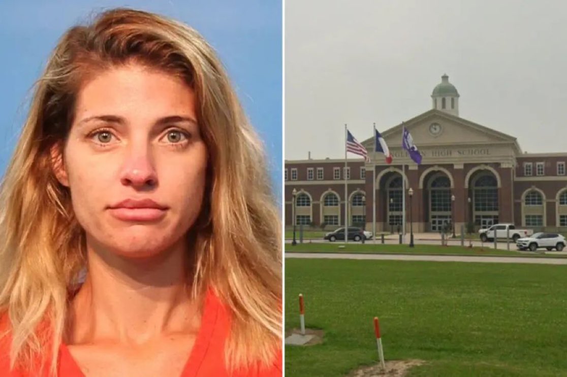 DailyLoud's tweet photo. Former Texas high school teacher arrested after having an inappropriate relationship with student. https://t.co/NkdxV8SMit