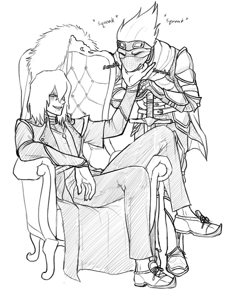 Miobyus's tweet photo. Gecko's squeak when happy
fantasy au #spinneraki https://t.co/B3S2Hv1184