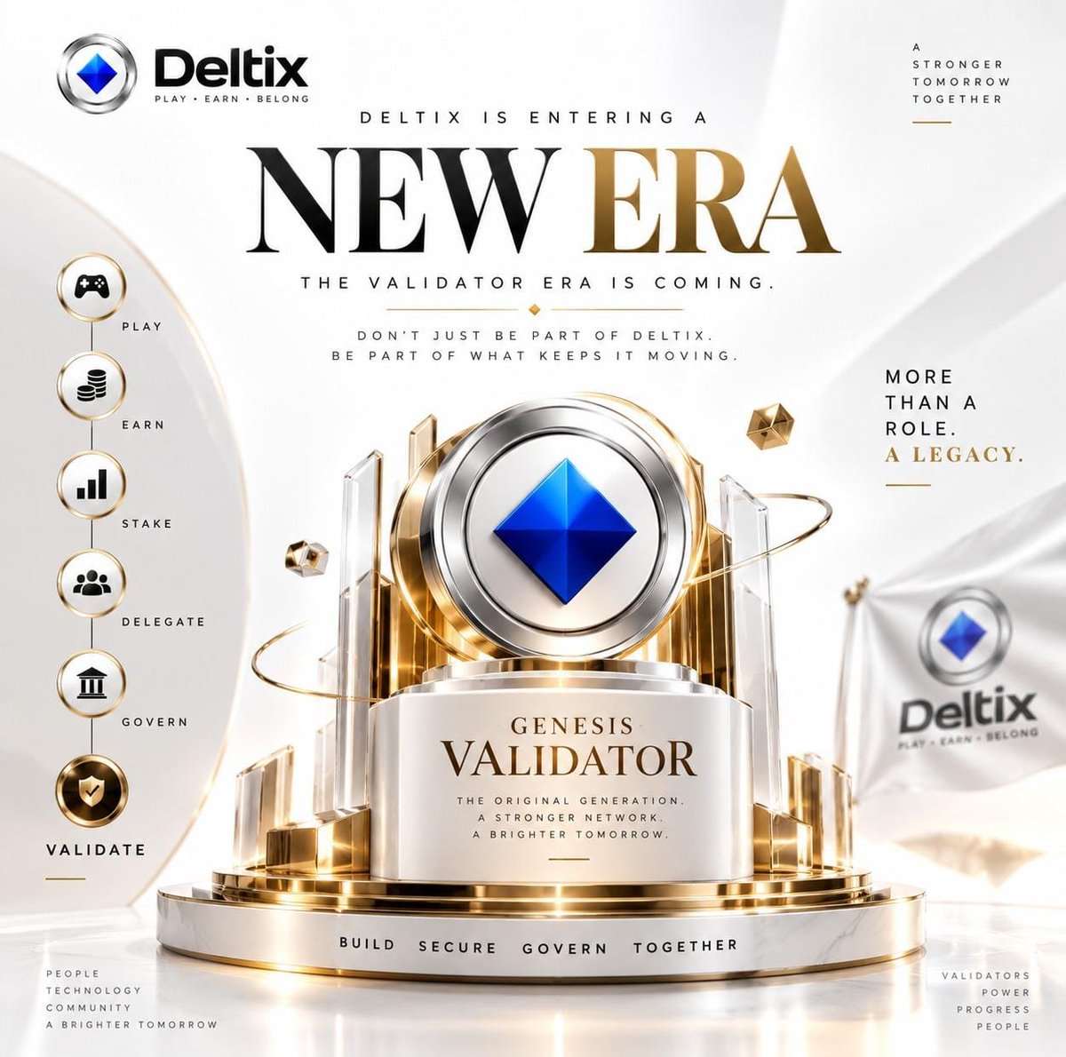 Theminingaudit's tweet photo. 🚨 DELTIX IS ENTERING A NEW ERA.

We’ve seen people PLAY.
We’ve seen people EARN.
We’ve seen people STAKE, DELEGATE & GOVERN.

But now comes a much bigger question:

WHO WILL STAND BEHIND THE NETWORK? 👀⚡

◆ THE VALIDATOR ERA IS COMING.

Deltix validators won’t simply be another feature.

They can become part of the infrastructure, security and reputation layer of the ecosystem.

🔹 Run validator infrastructure
🔹 Compete for delegation
🔹 Build network reputation
🔹 Help secure the chain
🔹 Participate in governance
🔹 Earn protocol rewards as designed

And then there’s a title that could become part of Deltix history:

🔥 GENESIS VALIDATOR

The original generation.
The first chapter of Deltix’s validator ecosystem.

But here’s the twist…

We’re not revealing the requirements yet. 👀

No minimum stake.
No validator limit.
No reward rate.
No commission details.
No unrealistic APY promises.

First comes clarity — requirements, economics, risks and rules will be published before anyone is expected to participate.

Until then…

PLAY → EARN → STAKE → DELEGATE → GOVERN

And the next word?

⚡ VALIDATE.

Don’t just be part of Deltix.
Be part of what keeps it moving. 🚀

#Deltix #DLTX #ANetwork #ANET #wANET