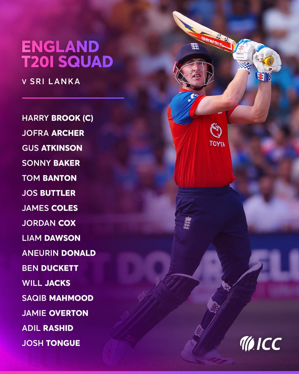 ICC's tweet photo. England have finalised their groups for the white-ball clashes against Sri Lanka 💪

Read more 👉 https://t.co/oNP6zrIoLW https://t.co/JJoLGU17gv