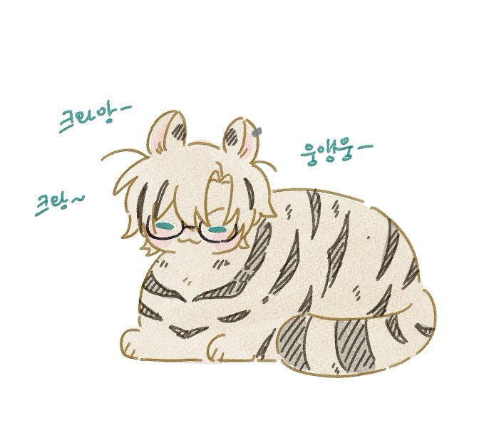 2na_2na00's tweet photo. 저도 자랑해요 겐오너님이 그려주신 ���랑이..기여워라..🥹 https://t.co/gyp6B131g3