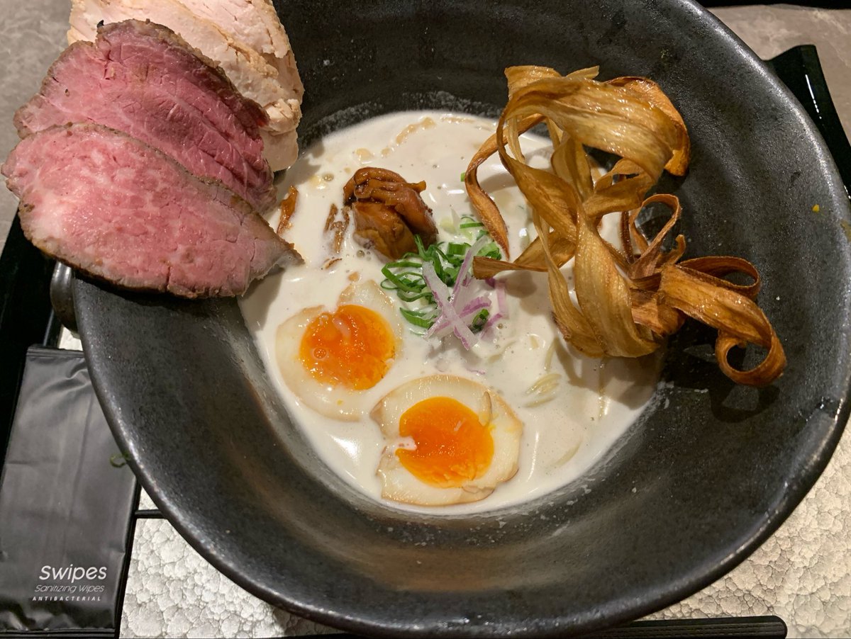 inthesolace's tweet photo. the classic chicken ramen smth, torisoba zagin // its.. okay.. good but i can name better ramen than this definitely not the best and wont crave it https://t.co/ztLDSKnM3Y