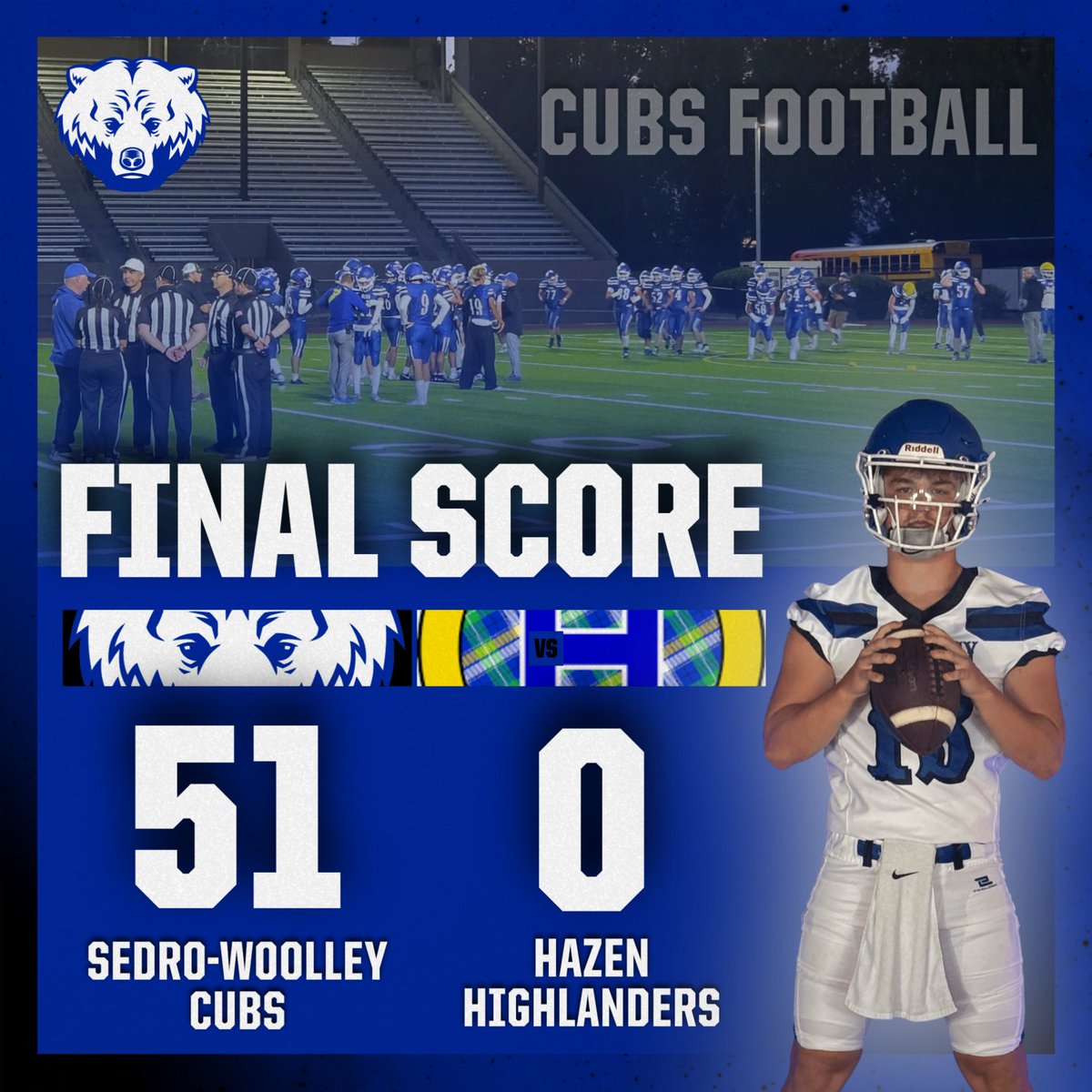 SWHSCubsDen's tweet photo. Football Shuts Out Hazen! #CubStrong
https://t.co/H3HiC7kzBV
@tmobile #FN5GL https://t.co/rHPHb4z9Jd