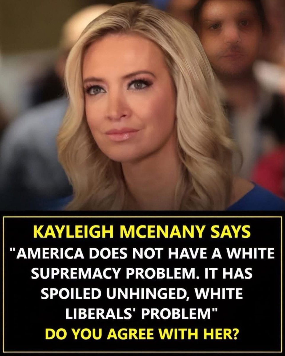 American__2's tweet photo. 🇺🇸 Do you agree with Kayleigh McEnany’s statement about race and white supremacy in America?

🅰️ Yes
🅱️ No https://t.co/saXzDxqcfx