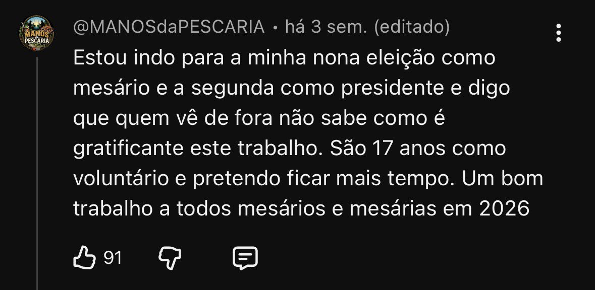 igoraugustho's tweet photo. fui convocado pra ser mesário, daí tem uns treinamentos e vídeos que tem que ver etc etc 

fui ver os comentários no youtube e achei fofo, descobri que tem pessoas que amam ser mesárias, é tipo um clube achei mto fofo https://t.co/awNE05f9J4