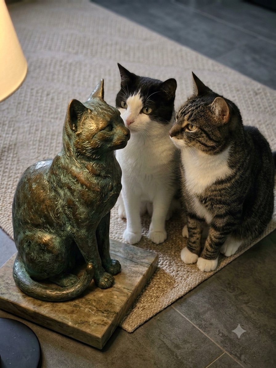 GeologistsCat's tweet photo. Today, it’s #cuprite versus #orpiment in the #MinCup26. Easy! The #mineral orpiment contains arsenic, & that is very toxic to #cats. But cuprite is a #copper oxide that often forms on #bronze statues, & bronze statues exist primarily to pay homage to cats.
#DoesItCat ? YES https://t.co/A7DwDx9aDI
