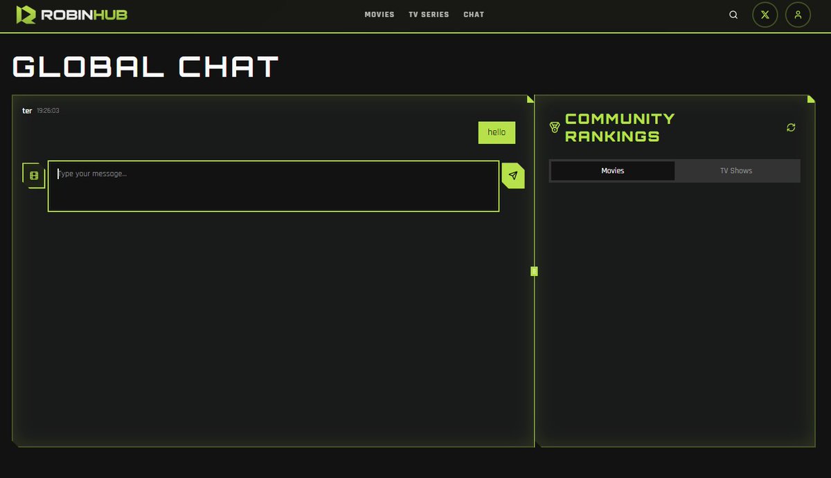 robinhubRH's tweet photo. Join us in the Global Chat and talk with the community about the movies and series you’re watching! $RHUB

https://t.co/8DgOaI2TBQ https://t.co/qtBqMPACjB