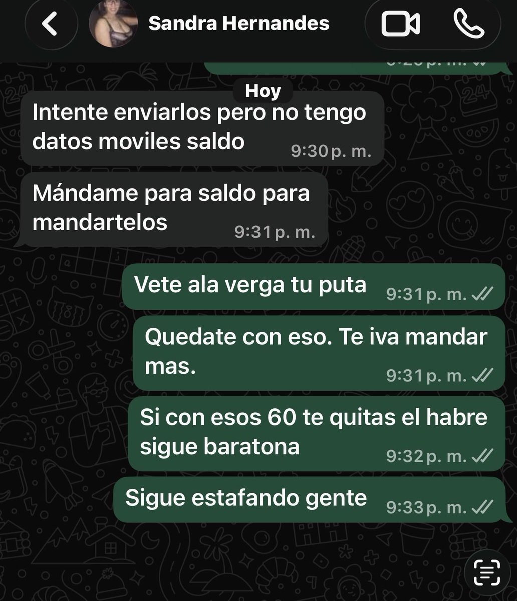 Mikiverhoon's tweet photo. @Clarahern1998 Estas putas trabajan para los mugrosos del reclusorio son estafadoras estas muertas de hambre sus videos son falsos https://t.co/4Q4SH0AFoQ