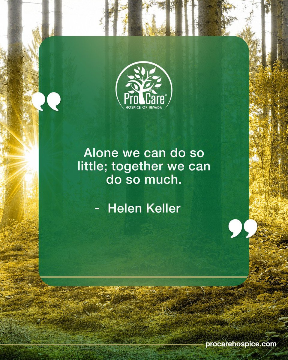 ProCareHospice's tweet photo. Hospice care is never a journey taken alone. Families, caregivers, volunteers, and healthcare professionals work together to create a circle of support centered on comfort and quality of life.

📞 702.380.8300

#ProCareHospice #HospiceCare #HospiceSupport #Community https://t.co/LIUa5cLF96