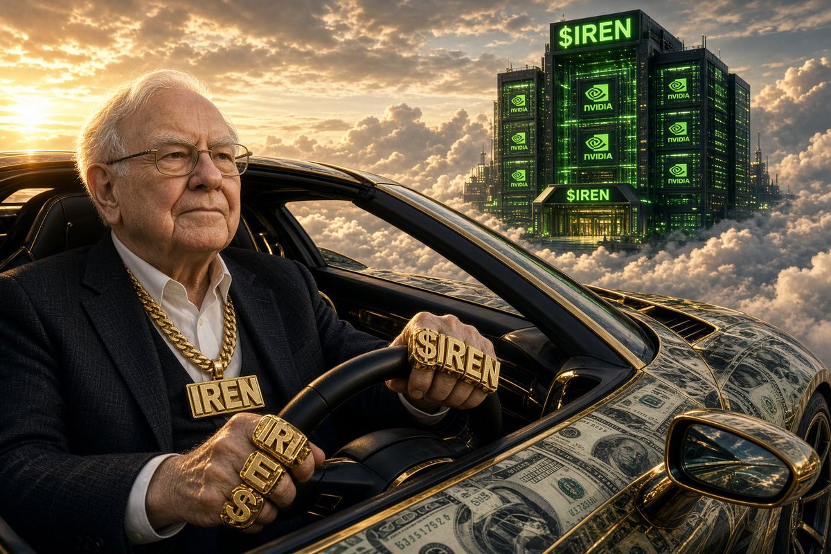 OInvests's tweet photo. 🚨 Berkshire Hathaway plans to capitalise on AI through data centre demand.

Say the name already… $IREN https://t.co/Qm02pgpf4D