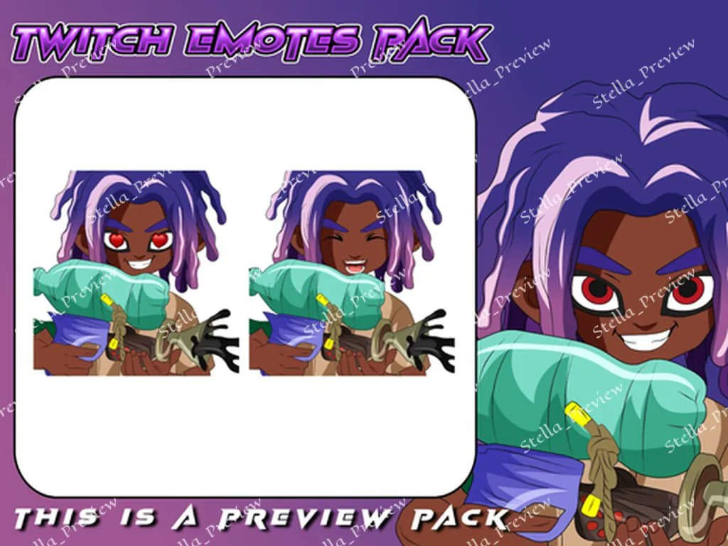 itz_stellal1's tweet photo. Custom Emotes Complete!
Just finished these two custom emotes for a client inspired by a fun splatoon themed character style!
#CustomEmotes #TwitchEmotes #StreamerArt #StreamerEmotes #DigitalArtist #digitalartㅤㅤㅤㅤ  #Splatoon #SplatoonArt #GamingArt #ArtistOnX #ArtCommission https://t.co/LIf8zw2tMY