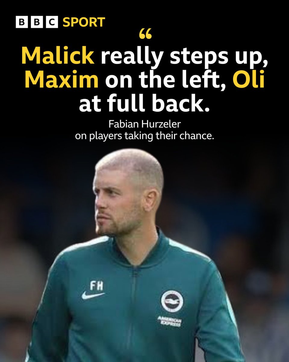 BBCSussexSport's tweet photo. 🔵 Fabian Hurzeler full of praise for 3⃣ players getting more game time this season. #bhafc
🤌 Should they stay in the team?
🎧 https://t.co/fXTFAhjig5 https://t.co/uXKYbXcags