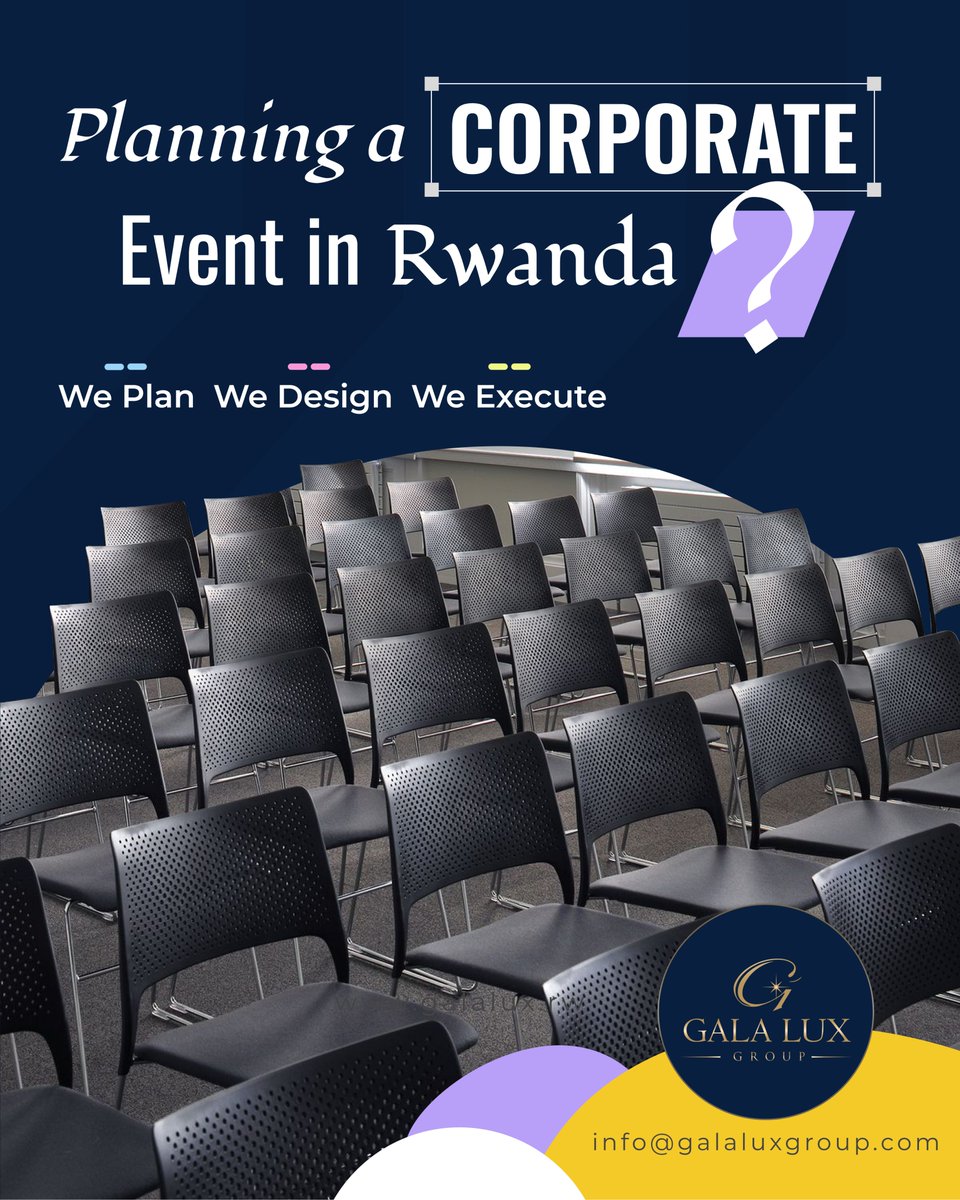galaluxgroup's tweet photo. Planning a corporate event in Rwanda? 🇷🇼

From concept to execution, Gala Lux Group takes care of the details so you can focus on your guests.

We Plan. We Design. We Execute.

📩 info@galaluxgroup.com
🌐 https://t.co/abAouCAL2R
📞 https://t.co/SWQOQDevXN https://t.co/GR7psTIbNS