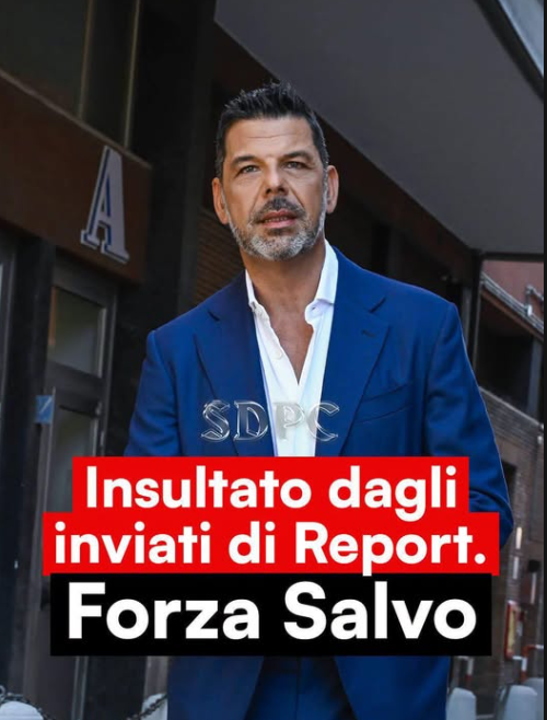DanteTempestini's tweet photo. FORZA SALVO!
INSULTATO DAI GIORNALISTI DI REPORT! https://t.co/Fj63ULf1Do