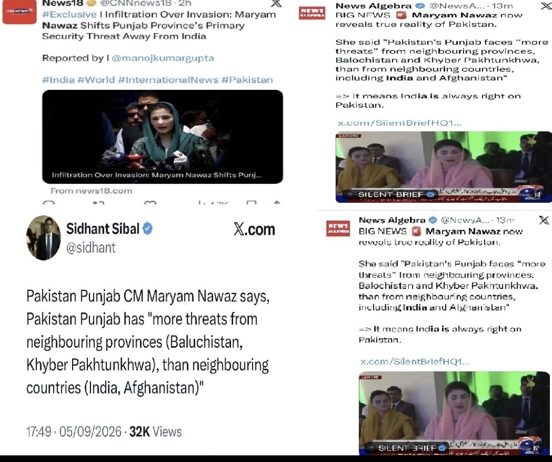 SabeeKazmi786's tweet photo. مریم صفدر نے ڈی جی آی ایس پی آر کی ساری کانفرنسز بیانات پر فتنہ الہندوستان مہم پر پانی پھر دیا۔۔۔انڈین میڈیا اسے عالمی عدالت میں نواز شریف کے بیان کی طرح دکھاے گا کہ دہشتگردی تو ہاکستان کا اندرونی معاملہ ہے https://t.co/9dZdIZhYdp