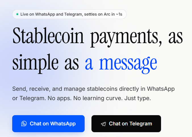 CashTella_'s tweet photo. Glad to be featured in the community spotlight in Arc house.

TELLA is built around a simple idea: using stablecoins shouldn’t require you to understand everything happening onchain.

So we brought the blockchain experience into platforms people already know and use every day.

With TELLA, you can own and interact with your USDC wallet through Telegram or WhatsApp, whether you’re already familiar with crypto or just getting started.

Users can interact with and manage their stablecoins on a simple and familiar interface while Arc powers everything underneath.

The next step is taking TELLA from testnet to mainnet, with local stablecoin-to-fiat payments coming along the way.

Get started with TELLA here: https://t.co/EIPMOJgKrG