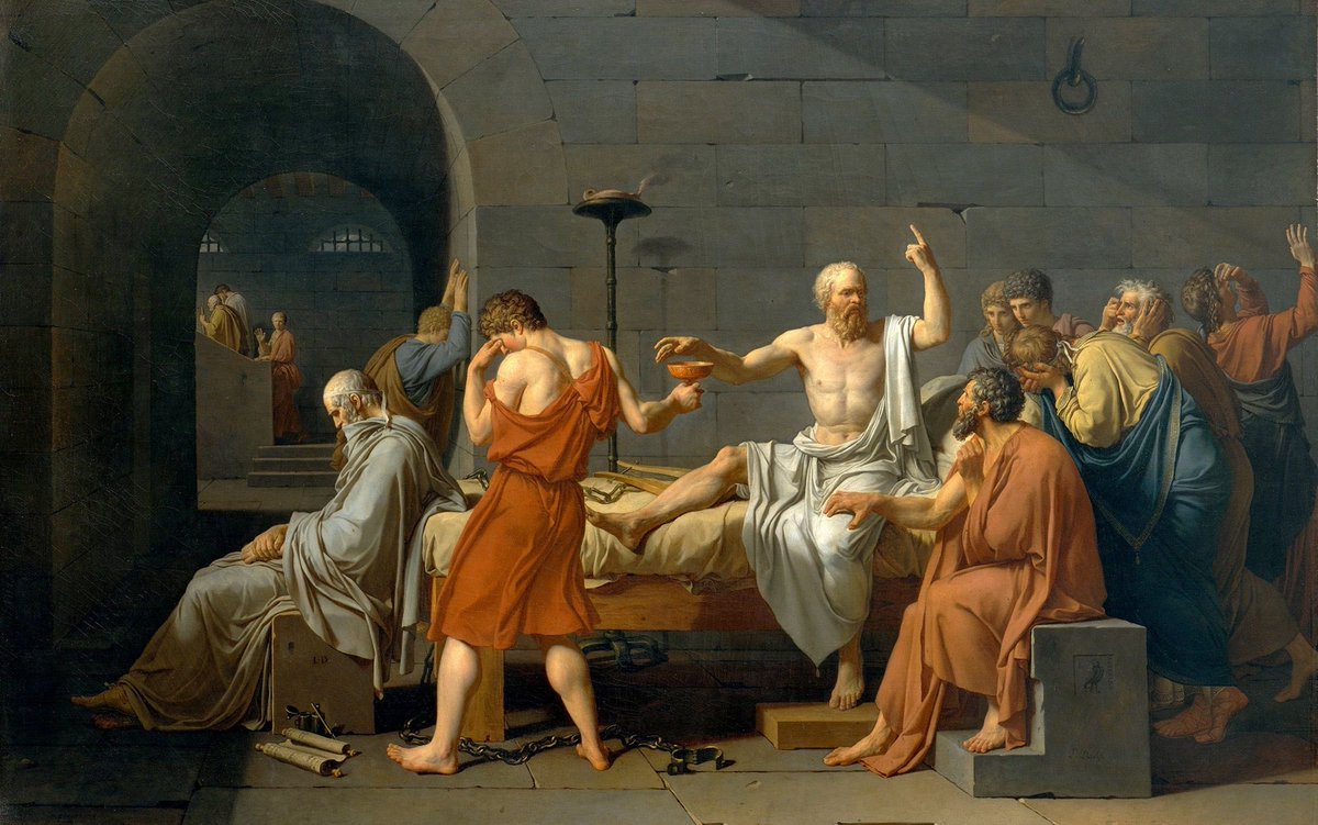 HadiTbzi's tweet photo. “The unexamined life is not worth living.” — Socrates

The longer I spend on X, the more I understand why that sentence was dangerous.

Anytime I present a data point that unsettles someone’s dogma, watch what happens. The argument itself is abandoned and instead come the whataboutisms, sophistry, appeals to tribe, attacks on motive, and increasingly elaborate ways of protecting the conclusion they already possessed (probably inherited too).

There's a term for this in Psychology: cognitive miserliness. Thinking deeply is expensive. It is far easier to defend an inherited framework than to reopen the question, even if it may benefit human well-being. 

Bloom’s taxonomy of objective learning captures the same hierarchy in learning: remembering and understanding are relatively easy. Analyzing and evaluating are harder if not painful. 

Socrates built his life around examination. Athens eventually put him on trial for impiety and corrupting the youth, convicted him, and sentenced him to death.

There is something timeless about that...

People will tolerate questions until the questions begin reaching the foundations beneath their identity.

The accusation of destroying one's faith from questioning, couldn't be more wrong. Rather, what remains when faith isn't being protected by dogma, brings us one step closer to the truth.