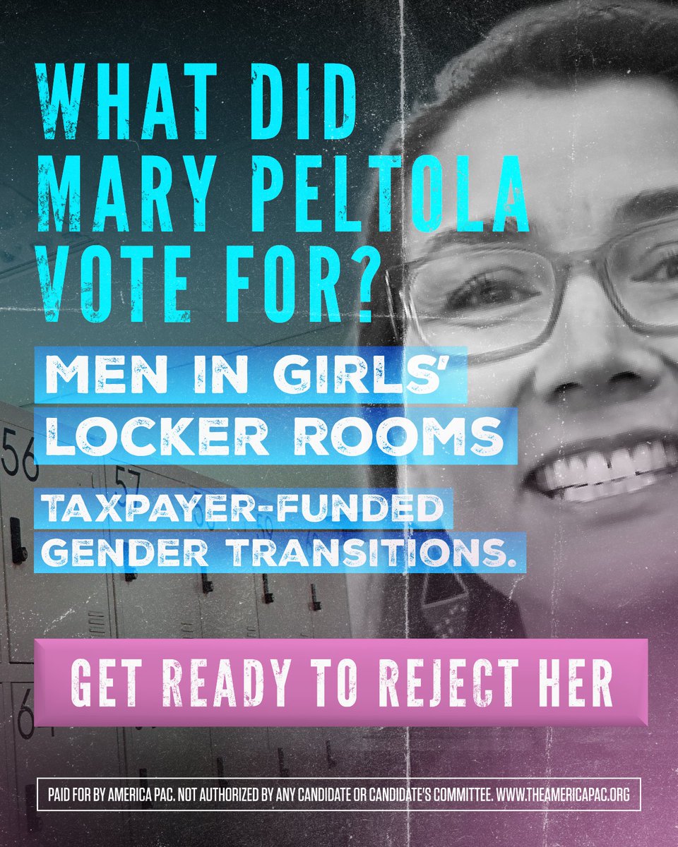 america's tweet photo. Too radical for Alaska: Mary Peltola voted to allow taxpayer-funded gender transition surgeries and hormone treatments. Get ready to reject her this November!