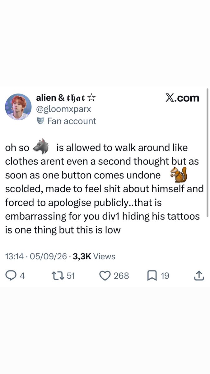 Chan_Protection's tweet photo. 🚨 | A reminder that you can (and should) call One Label on their mismanagement without shading Chn 🫩🫩🫩🫩

‼️ REPORT {@gloomxparx} for 'HARASSMENT'

‼️ BLOCK &amp; >DON'T INTERACT< https://t.co/DnUOPLTbNS