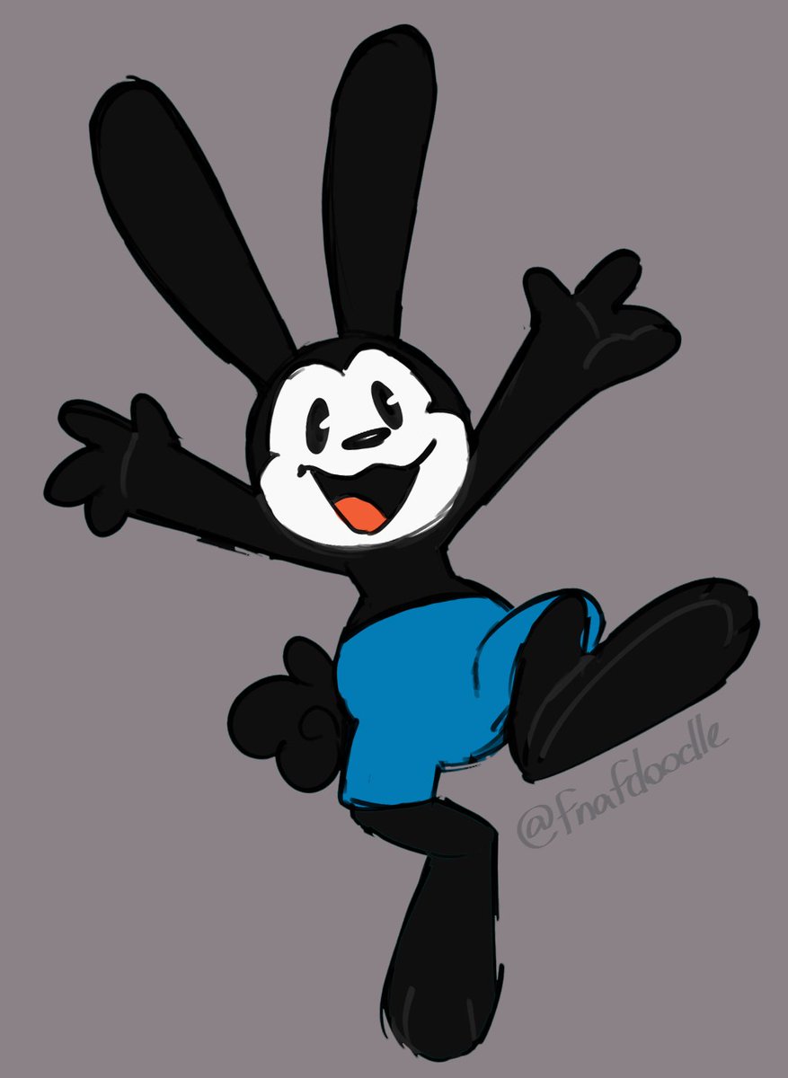 fnafdoodle's tweet photo. Before the day ends...HAPPY BDAY TO MY MOST FAV DISNEY CHARACTER 💙💙💙OSWALD https://t.co/XpRioRHnVN