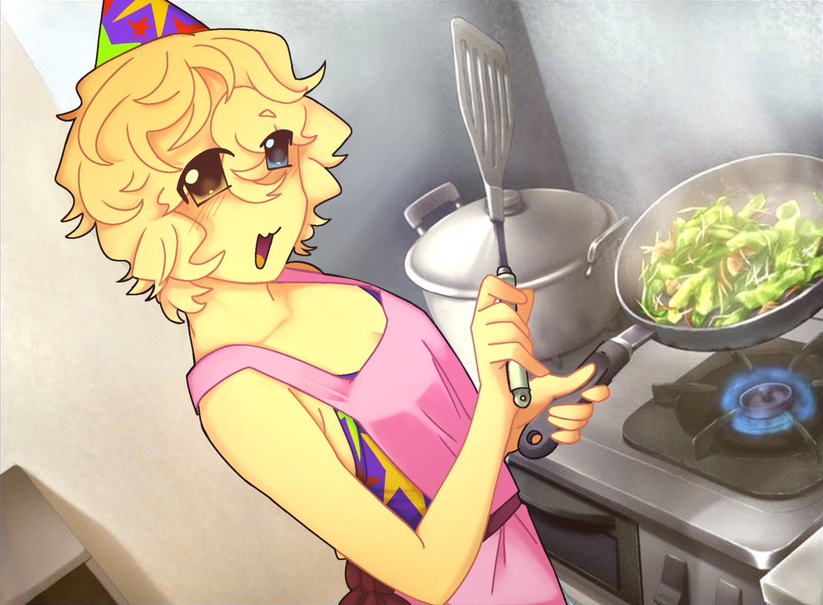 yumiik_00's tweet photo. How it feels to cook yummy meal as a non-binary #enby #regretevator https://t.co/482yL5uYu0