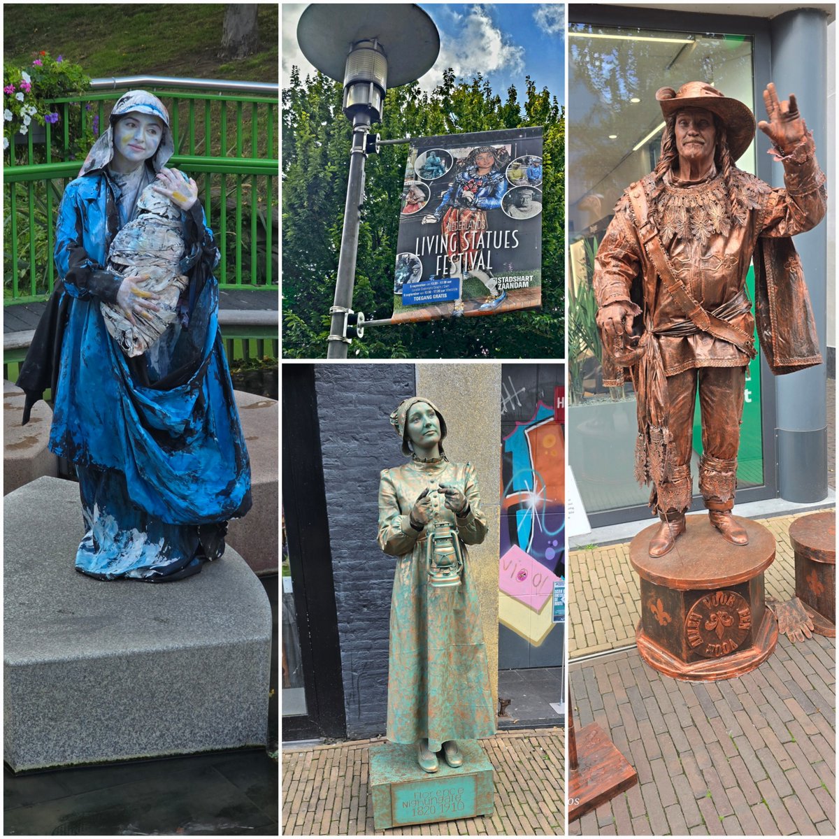 bullekerk's tweet photo. Living Statues Festival is terug in Stadshart #Zaandam en op 5 en 6 sept.2026 te bewonderen van 13.00-17.00 uur.
*Kids Statues Festival* op 6 sept. op het Bullekerkplein, waar ze zich kunnen schminken en een levend standbeeld zijn
Deelname is gratis! https://t.co/iJsZ7SCAxK