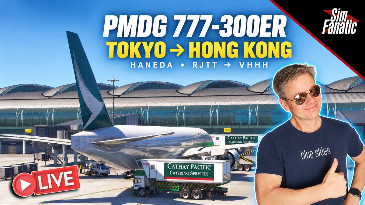 TubeSim's tweet photo. ✈️ Tokyo to Hong Kong in the BIG Boeing! | PMDG 777-300ER | https://t.co/9K0mbfsKcC + WINCTRL | Real Pilot #WINCTRL #sayintentions #MSFS2024
https://t.co/G1pL8J5ezY https://t.co/RHKTGsXcxc