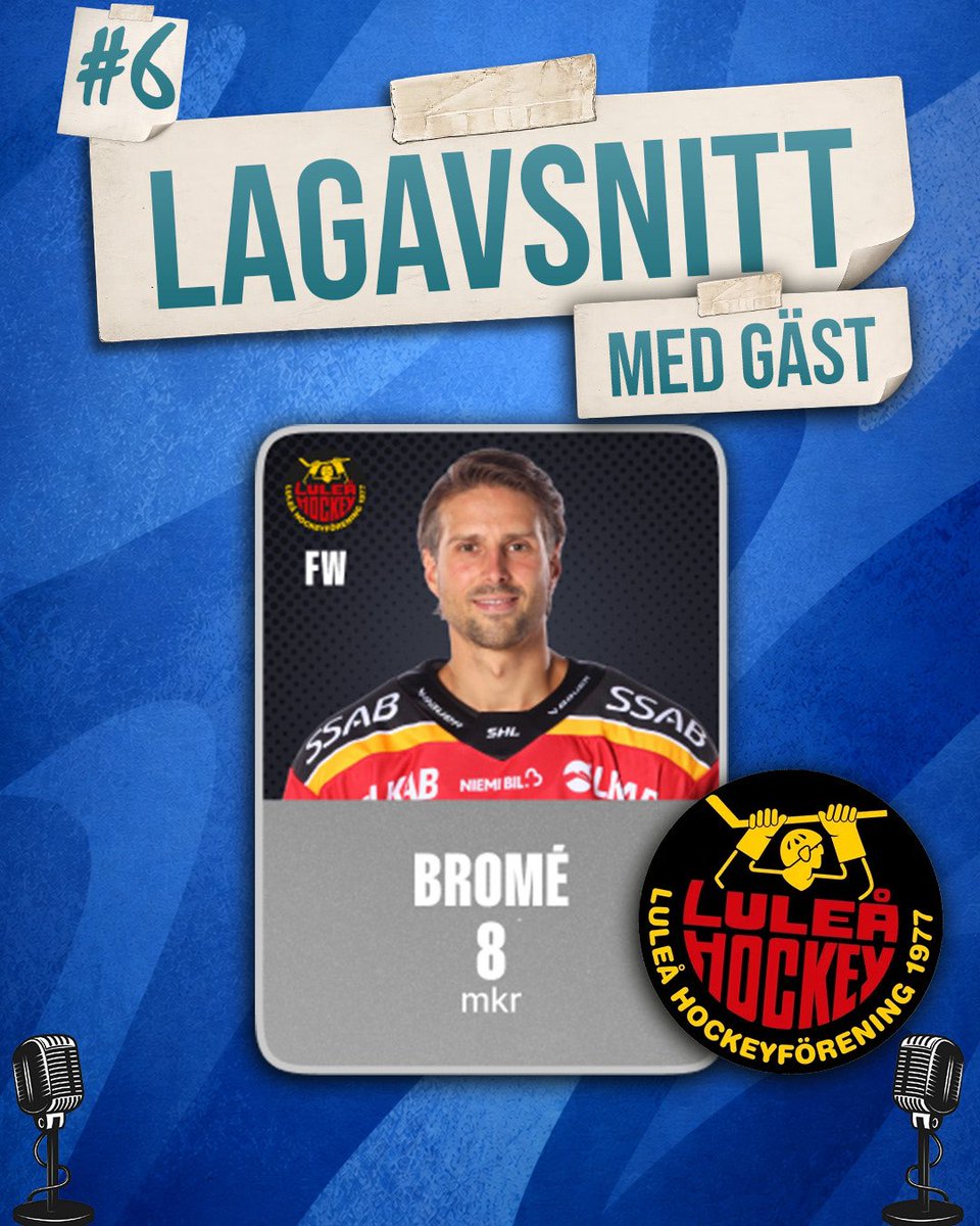 Toppalaget's tweet photo. 🏒 Lagavsnitt #5 – Luleå

Vi fortsätter vår lagavsnittsserie och den här gången är det dags för Luleå! Vi går igenom priserna och avslutar med att Toppa Laget.

I det här avsnittet gästar även Mathias Bromé. 🎙️

Avsnittet finns nu ute på YouTube och där poddar finns! 🎥🎧 https://t.co/Kgl40sqURg