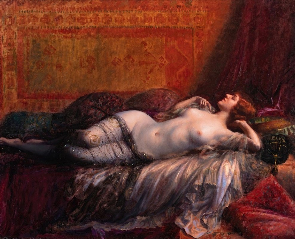 X_ArtGallery's tweet photo. Delphin Enjolras - Harem Girl https://t.co/nBGtx6AcO5