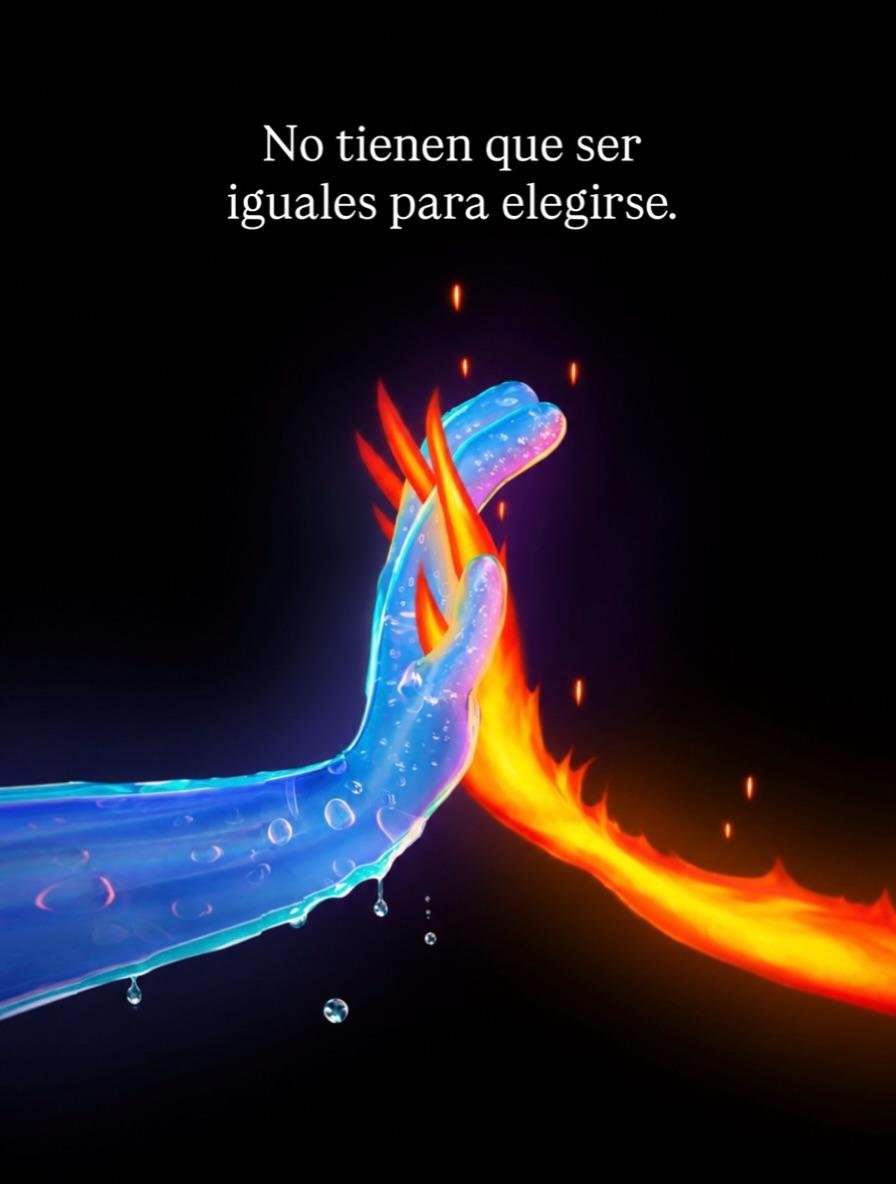 Claudia28033377's tweet photo. La compatibilidad no significa pensar igual, sentir igual ni necesitar lo mismo...🫰🏻
Dos personas pueden ser profundamente distintas y construir un vínculo sano si sus diferencias pueden negociarse, comprenderse y respetarse...✨🩷✨
#AmorReal https://t.co/EvLQSMFJzl