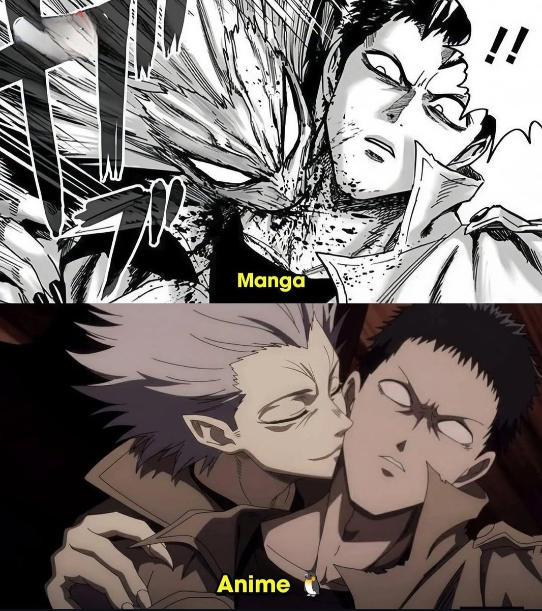 daily1punch's tweet photo. Manga Vs Anime https://t.co/lLsKAFnYaD