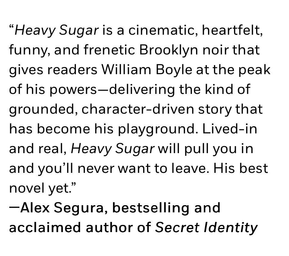 wmboyle4's tweet photo. HEAVY SUGAR comes out four months from today. Thankful to four of my favorites for the great words. Would sure appreciate if you’d consider preordering it: https://t.co/7Mbs5ibedy https://t.co/koCpMmAlAS