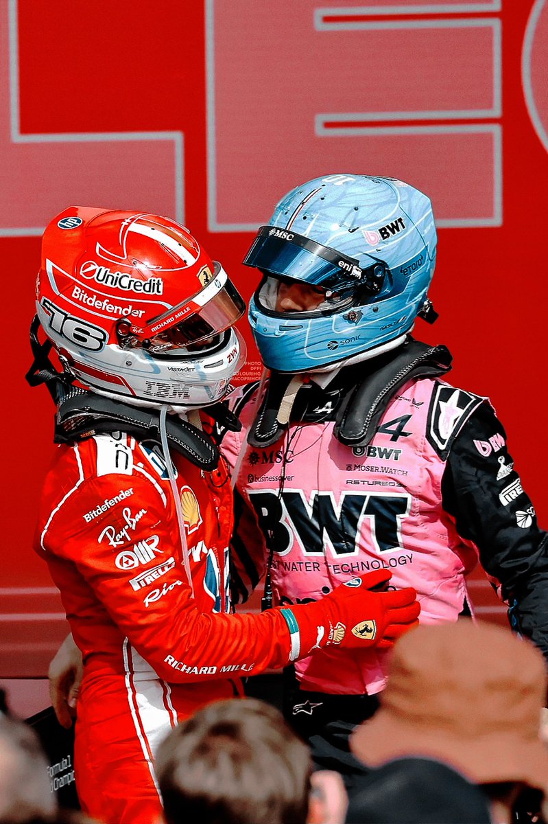 lclrcs's tweet photo. pierre congratulating charles on his british gp win | charles congratulating pierre on his monza gp pole. ❤️🩵 https://t.co/KCWDaMRx49