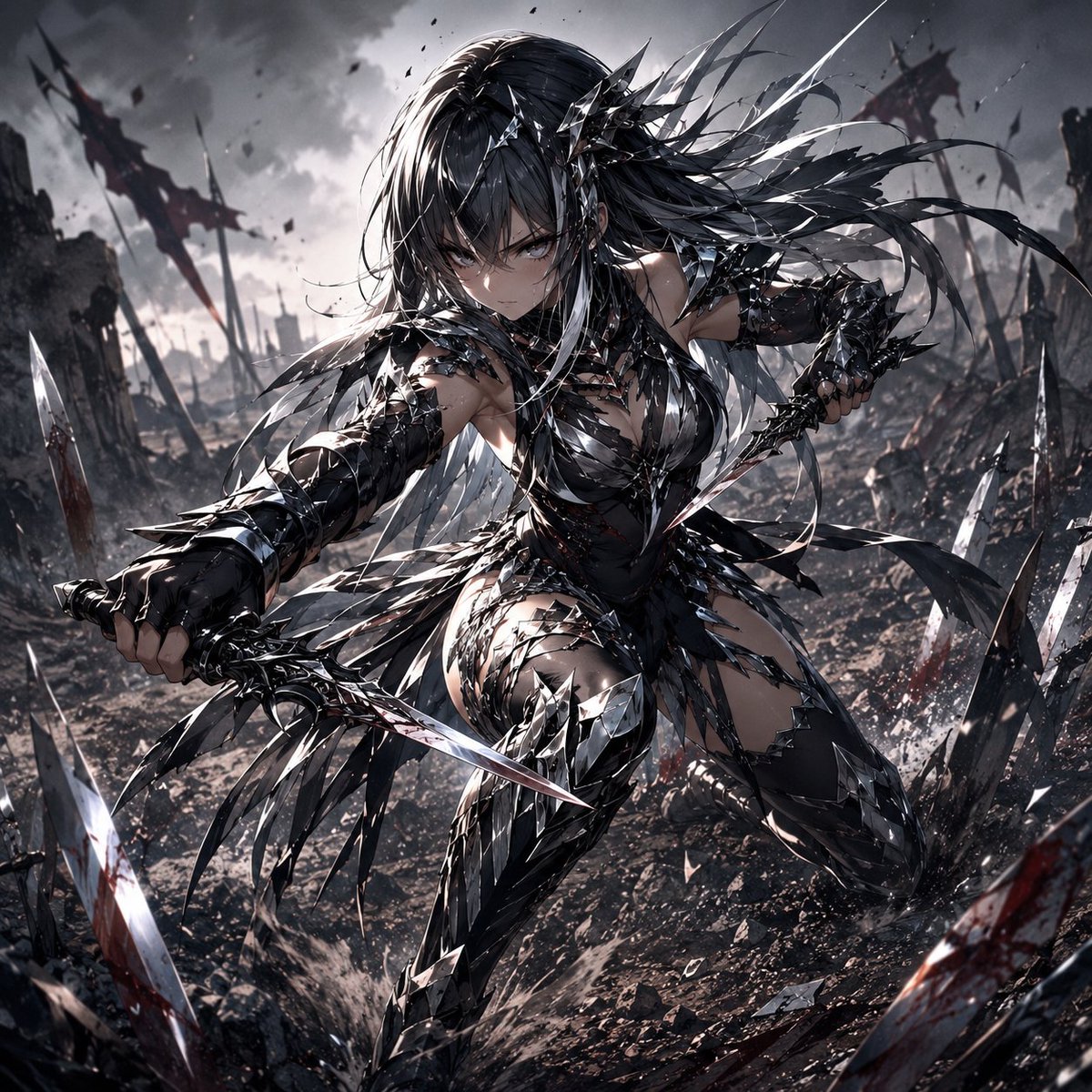 AnimeGirlADay's tweet photo. Meet Dager, the embodiment of the "Dagger" concept.
Dager is quick and precise. In close combat, she is deadly; let your guard down for even a moment, and her blade will find your heart.
#dagger #animegirl #anime #AI #AIart https://t.co/I7itCM3lZA