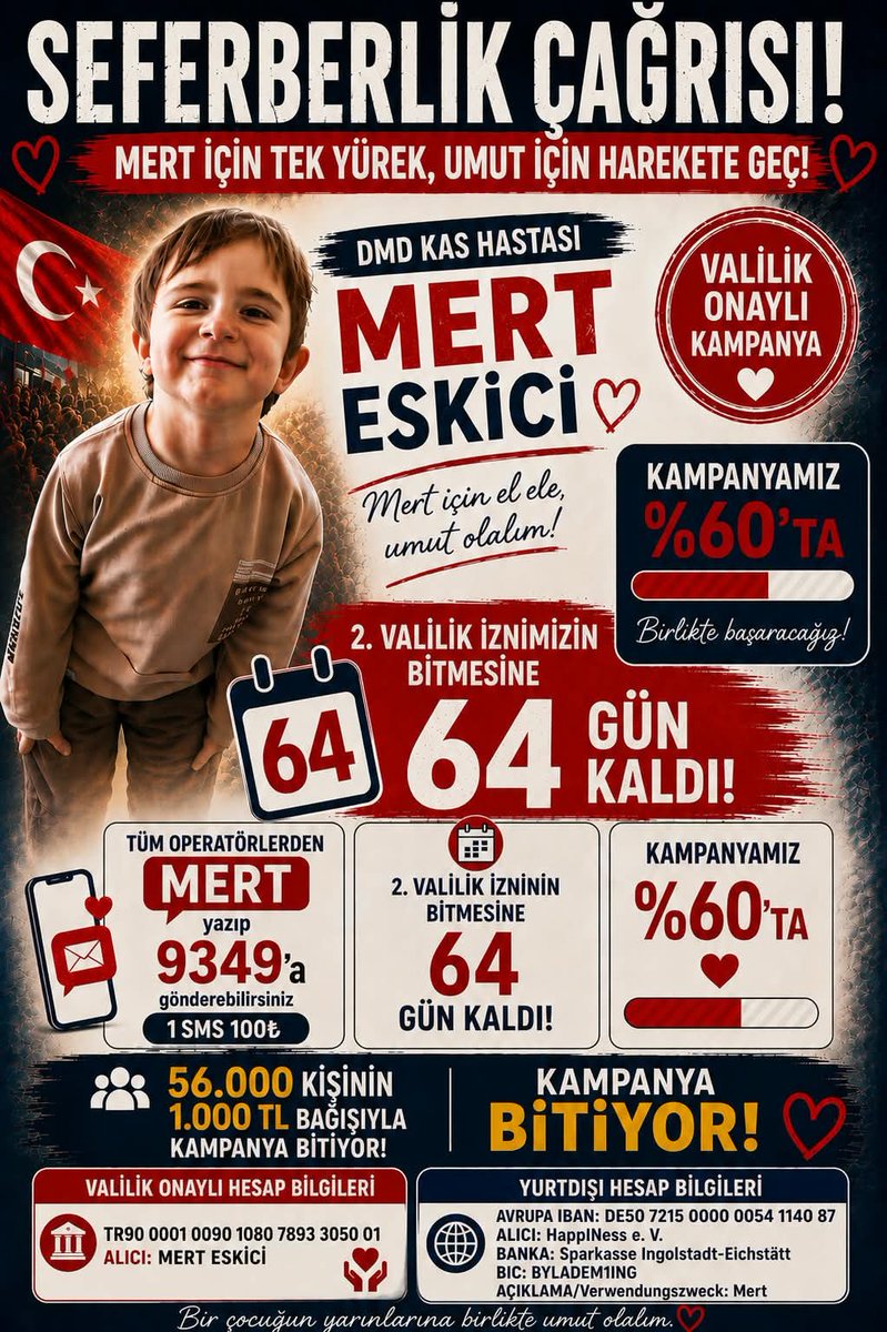 dmd_merteskici's tweet photo. SEFERBERLİK ÇAĞRISI !! 
Mert için tek yürek, umut için harekete geç! 
2.Valilik iznimizin  bitmesine 64 gün kaldı🙏
Desteklerinize ihtiyacımız var. 
#Birliktebaşaracağız 

#FBvBJK #FileninSultanları Serhat Kılıç Ergun Plak #FenerinMaçıVar Tuğba Ekinci İrfan Can Mutluluklsr Djalo https://t.co/rlRbCwDYzF