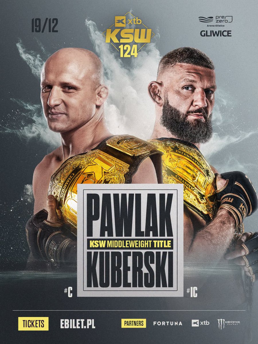 InTheCagePL's tweet photo. 🚨 NARESZCIE 🚨
Unifikacja, na którą czekaliśmy od dawna!
@PawePawlakMma i @KuberskiPiotr zmierzą się 19 grudnia na gali #KSW124 w Gliwicach! 😱 https://t.co/uR22DucUE5