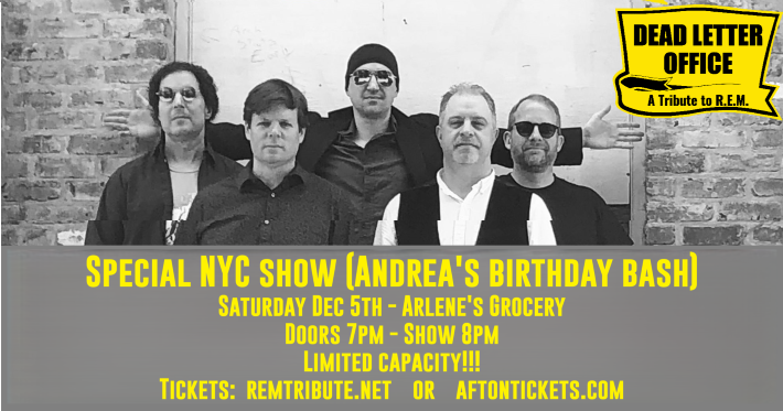 REMtributeDLO's tweet photo. Special show announcement!!

NYC !!!! We're playing a special birthday show for superfan Andrea...December 5th at @ArlenesGrocery 

We're opening it up to the public. Limited capacity, so grab tickets early!!

Tickets: https://t.co/UD343CAQDR https://t.co/vcmGC0kowq
