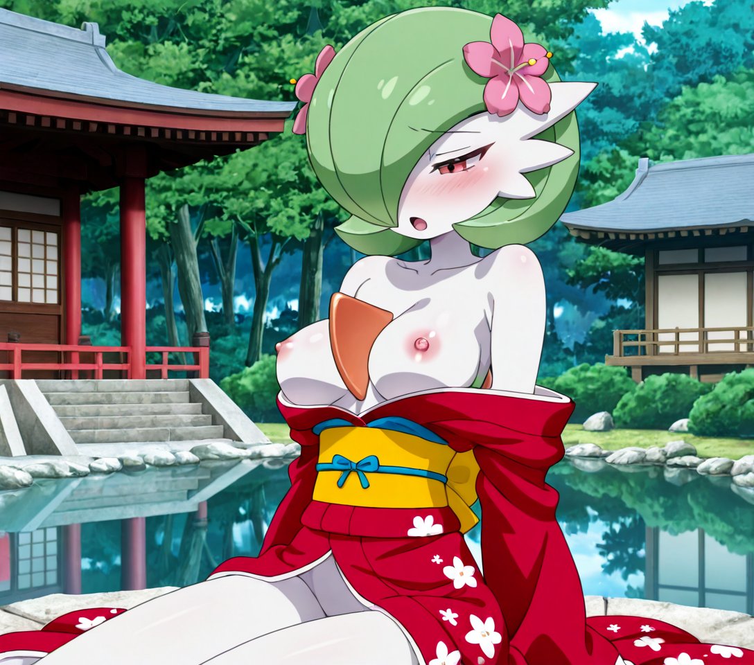 DenPikachuAIArt's tweet photo. Horny Gardevoir in kimono #AI #AIart #pokemon #nsfw #Gardevoir https://t.co/1rNcsXqdzW