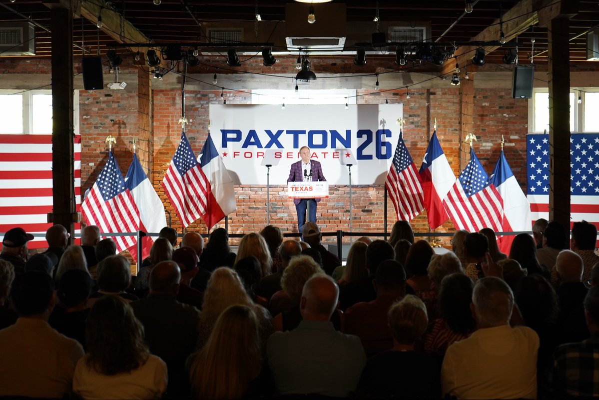 KenPaxtonTX's tweet photo. Standing room only in Bryan this morning!

One thing is clear: Texans are eager to have a fighter working for them, and they know I have not and will not let them down. I’m grateful for your support. Together, we will Protect the Texas Promise. https://t.co/yhNRwq4l56